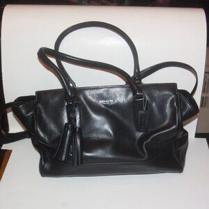 Coach 19888 Legacy Large Candace Leather Black Carryall Tote Purse Bag  LIKE NEW